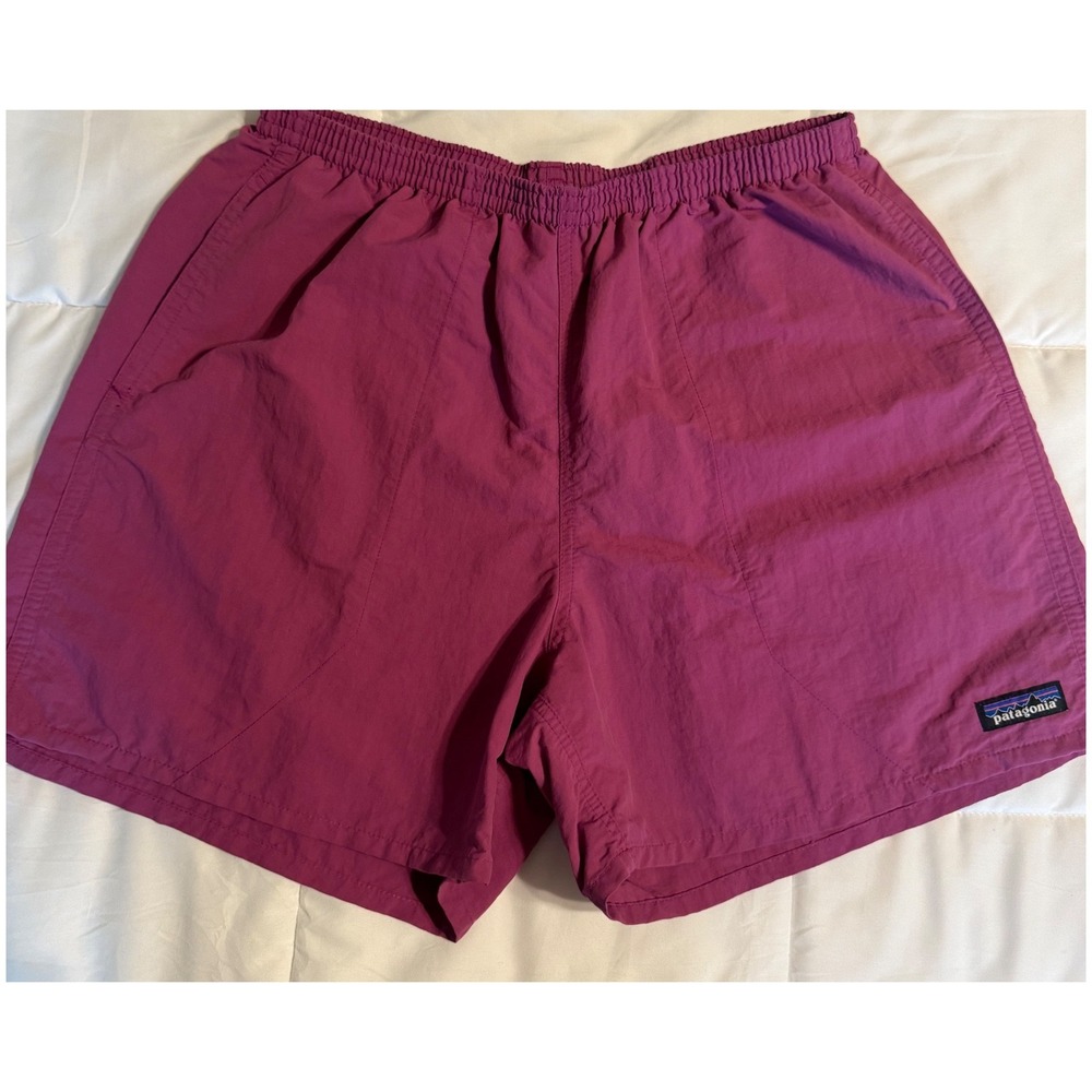 Patagonia Baggies Shorts Mens Large Pink Excellent Recycled Nylon 5" Inseam